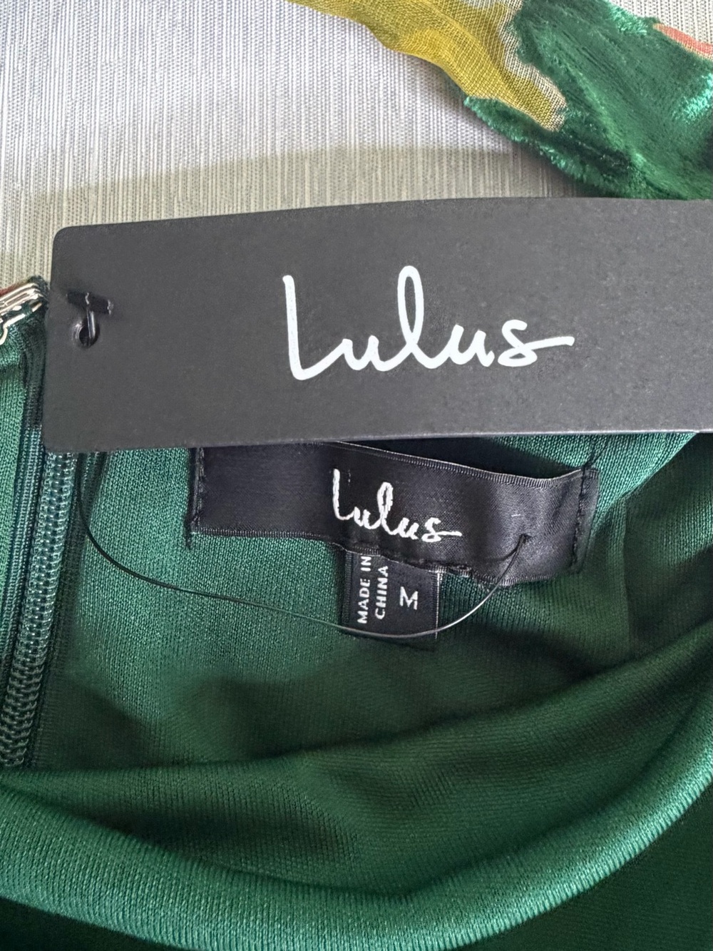 Lulus Flawlessly Gorgeous Green Burnout Floral Halter Maxi Dress Size M NWT - Picture 9 of 12